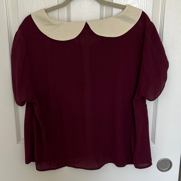 Modcloth Maroon Top - Picture 3 of 3